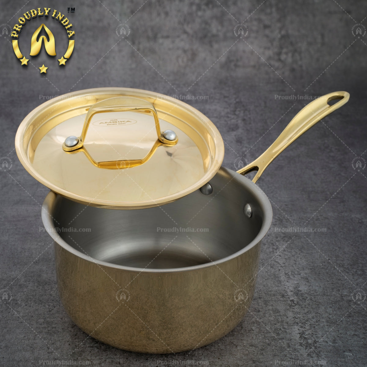 Brass Sauce Pan With Lid