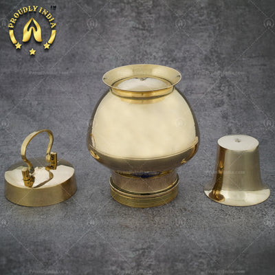 Brass Lota with Inbuilt Tumbler | Kooja