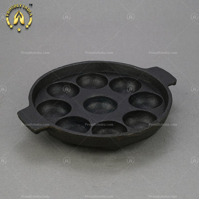 Iron Paniyaram Pan with 9 Pits