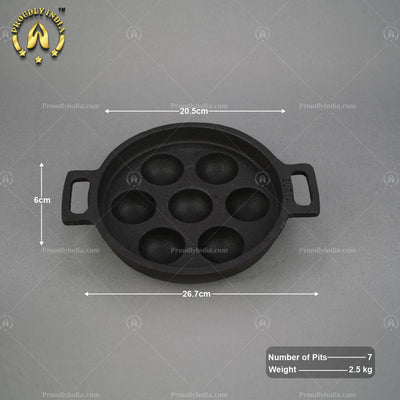 7 Pit Induction UnniAppam / Paniyaram Maker with Handle