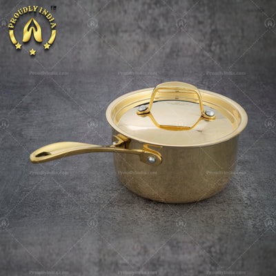 Brass Sauce Pan With Lid
