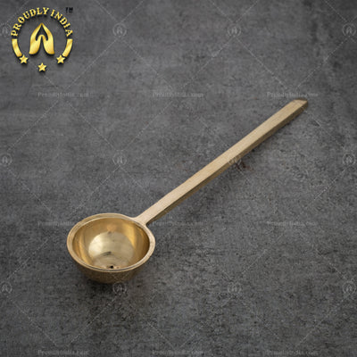 Set of 3 Brass Scoop Ladle | Kuzhi Karandi