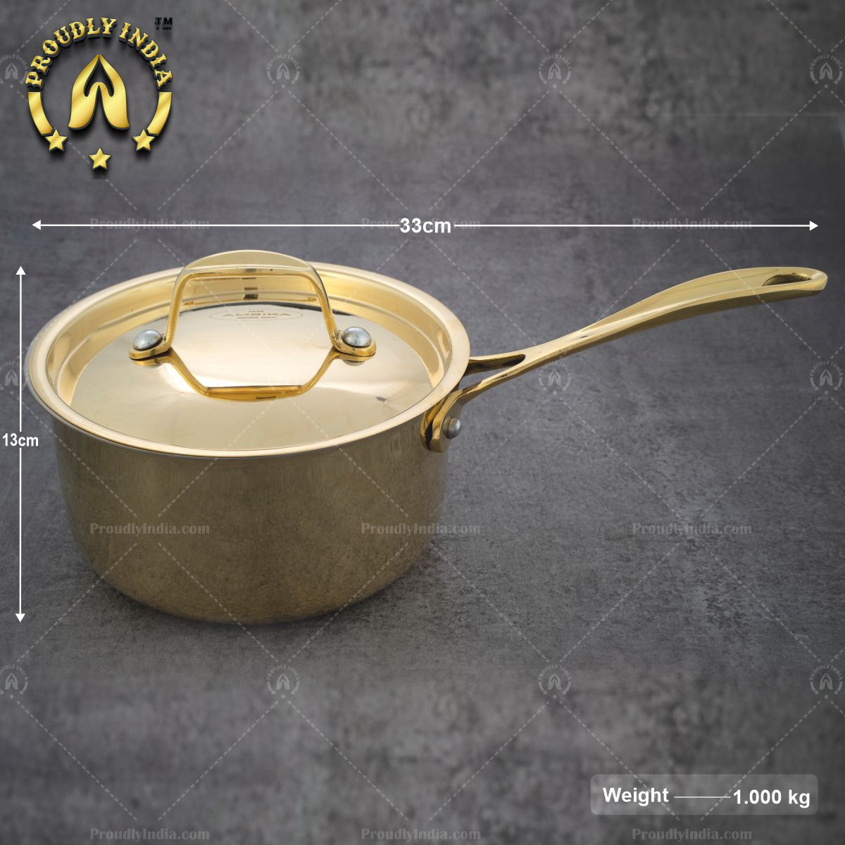 Brass Sauce Pan With Lid