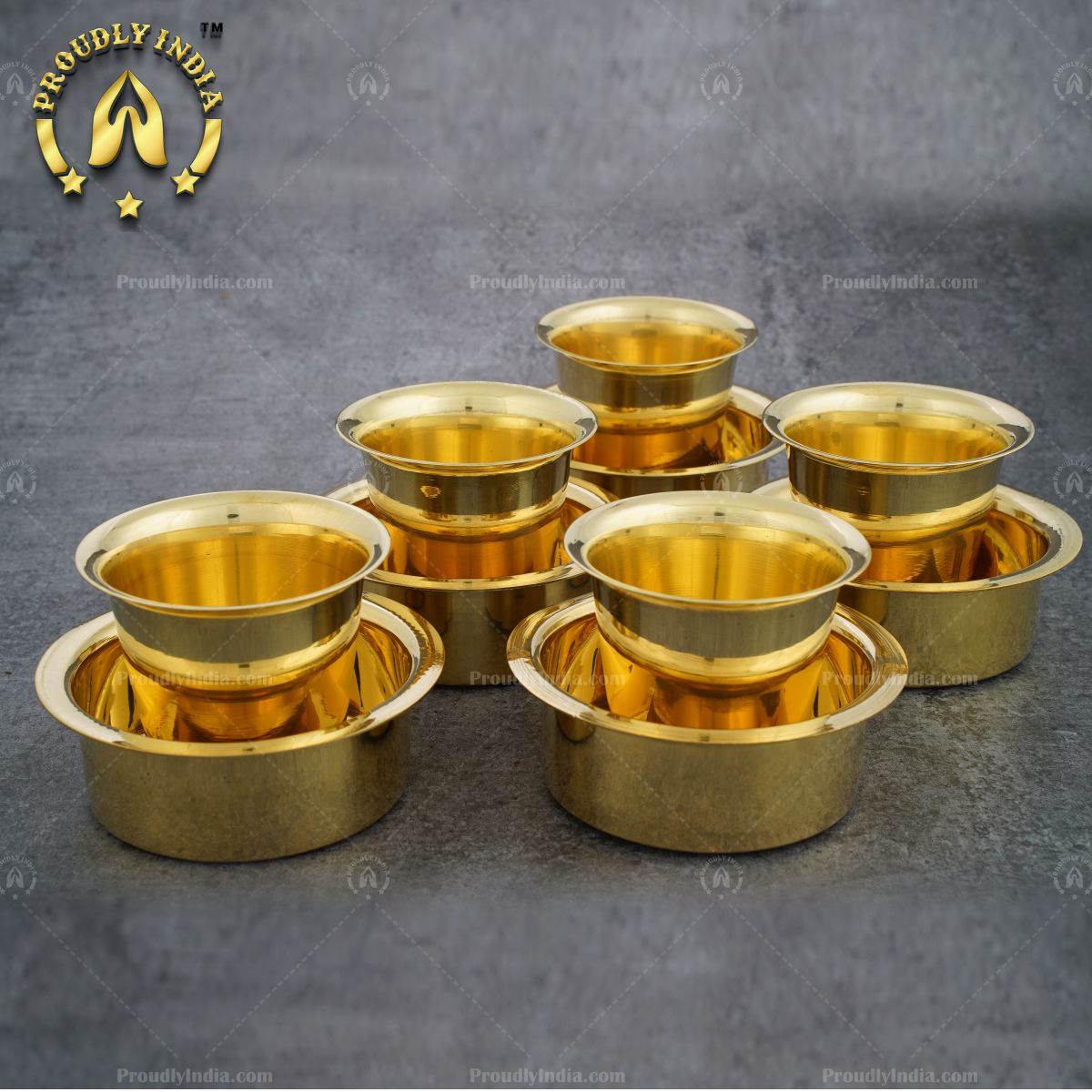 Set of 6 Glossy Coffee Dabara