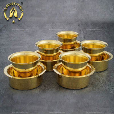 Set of 6 Glossy Coffee Dabara
