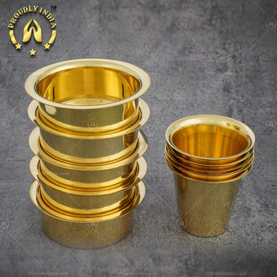 Set of 6 Glossy Coffee Dabara