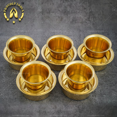 Set of 6 Glossy Coffee Dabara