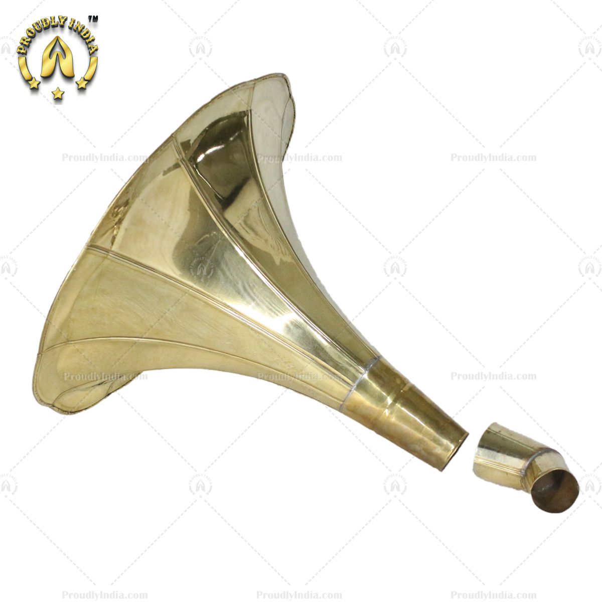 Gold Plain Brass Horn
