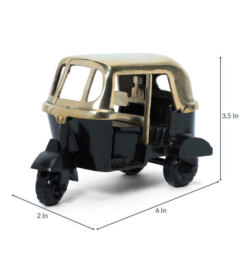 Brass Indian Auto Rickshaw Miniature