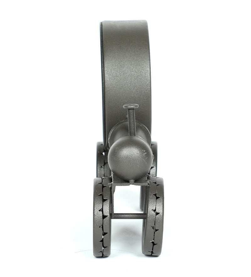 Cannon Rustic Vintage Table Clock In Black Iron