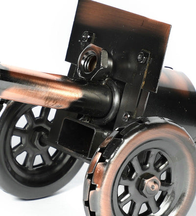 Copper And Black Metal Canon Miniature Showpiece