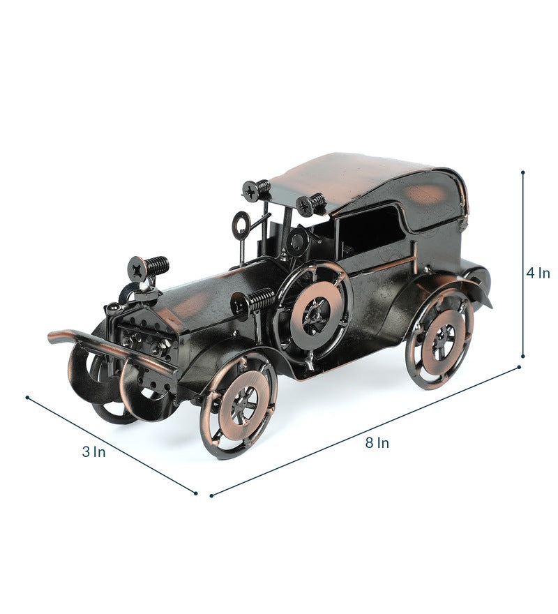 Vintage Military Car Miniature Retro Vehicle Showpiece