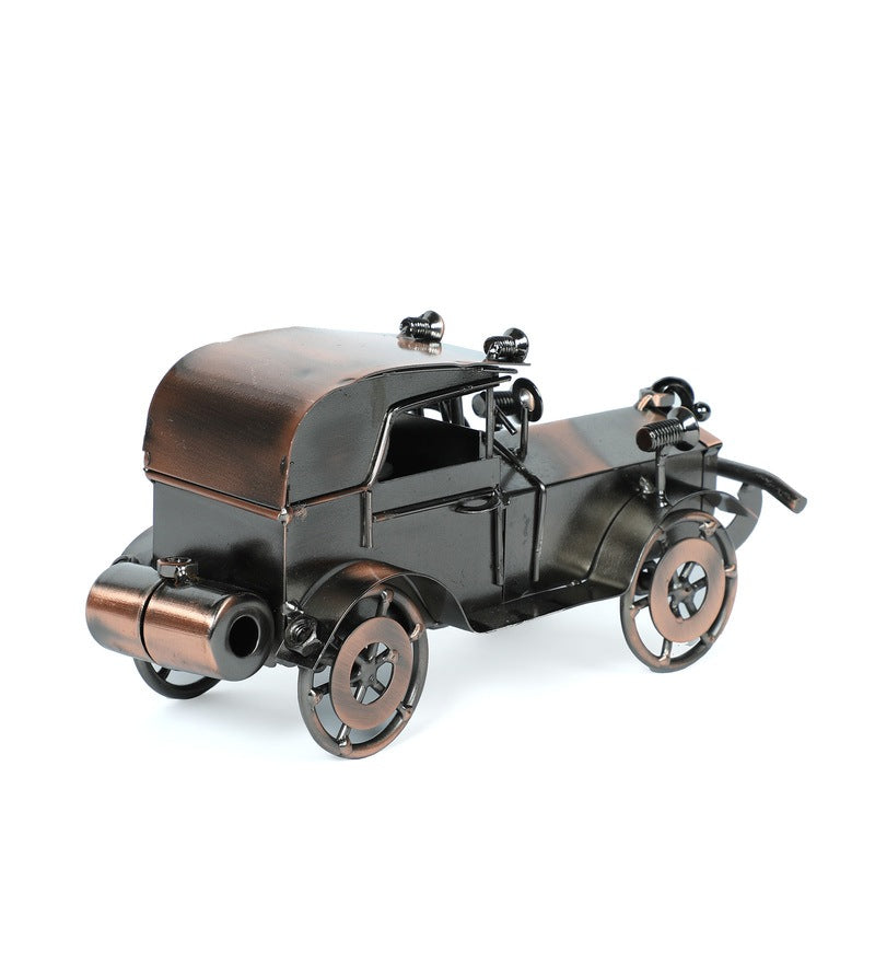 Vintage Military Car Miniature Retro Vehicle Showpiece