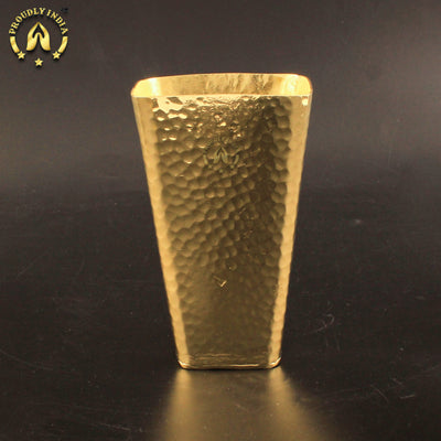 Set Of 2 Brass Water Glass And Tray