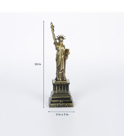 Bronze Iron Statue Of Liberty Showpiece