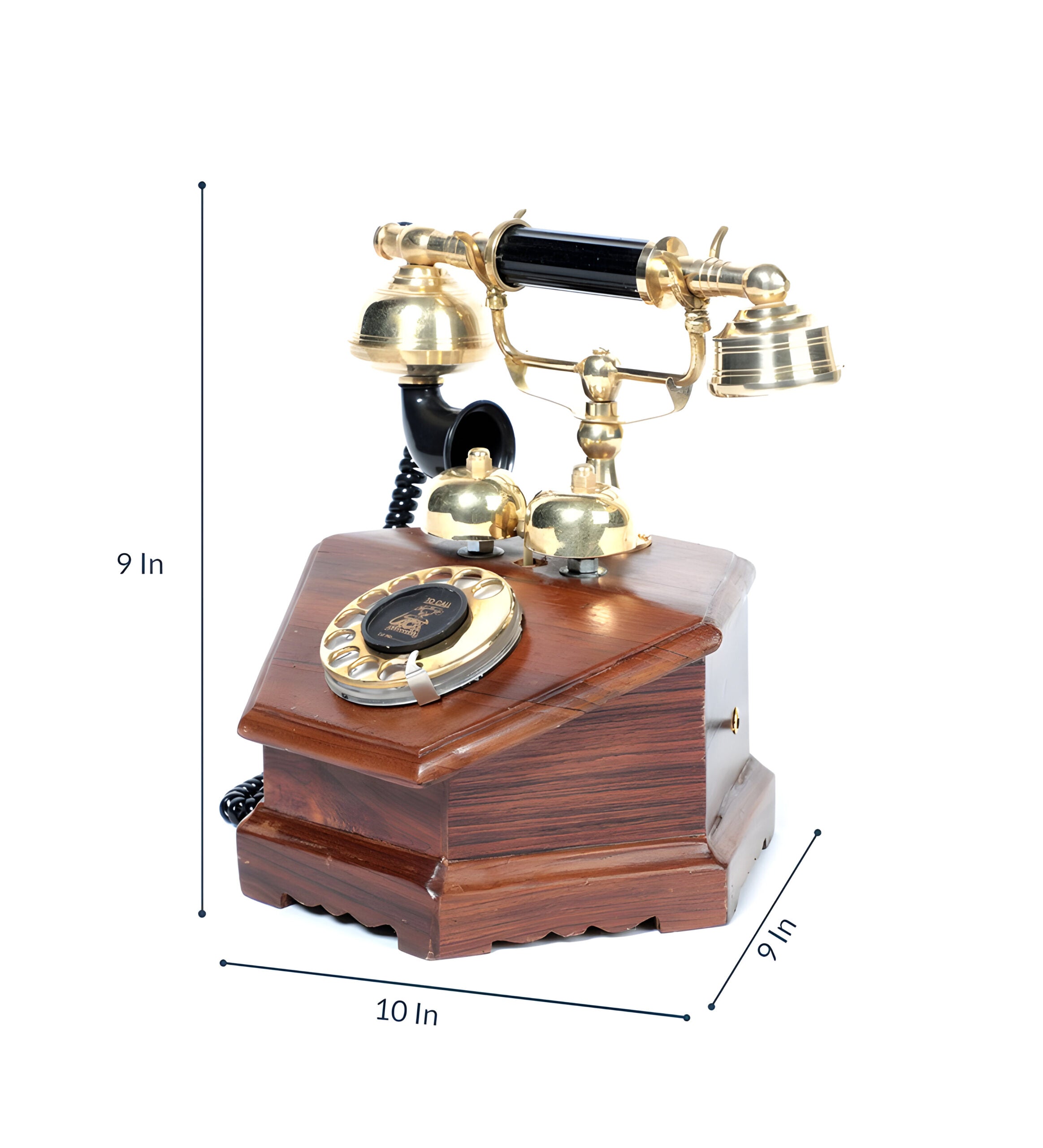 Retro Wood And Brass London Telephon