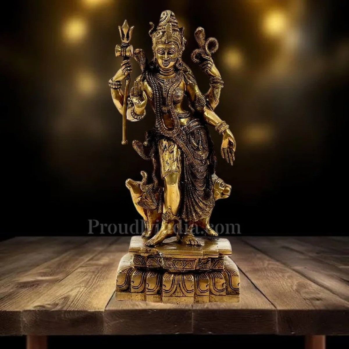 Buy 18-Inch Brass Lord Shiva Idol