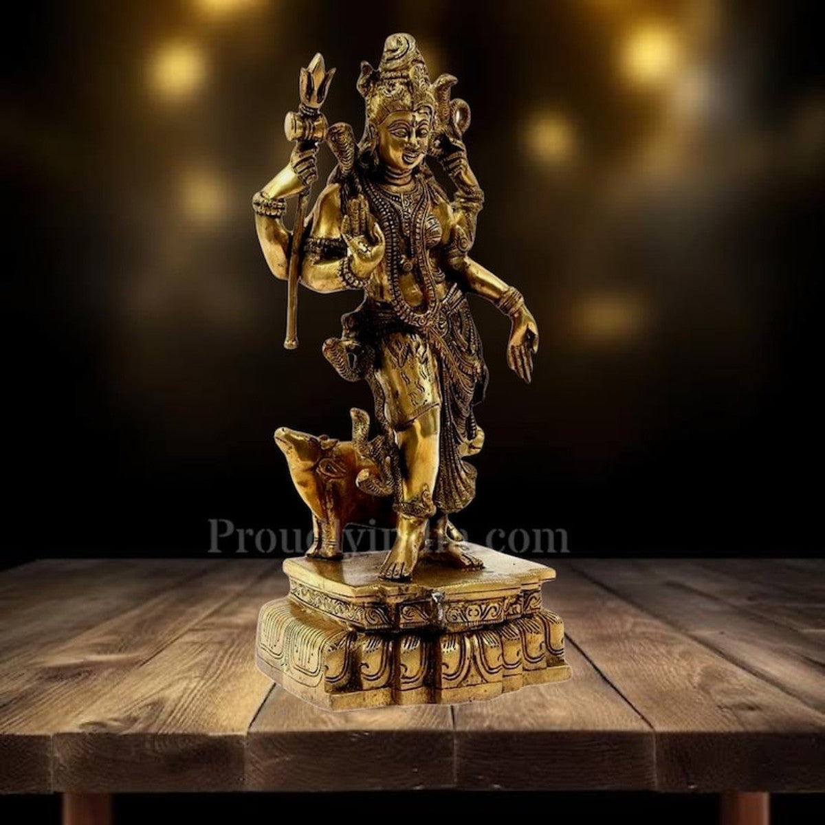 Buy 18-Inch Brass Lord Shiva Idol