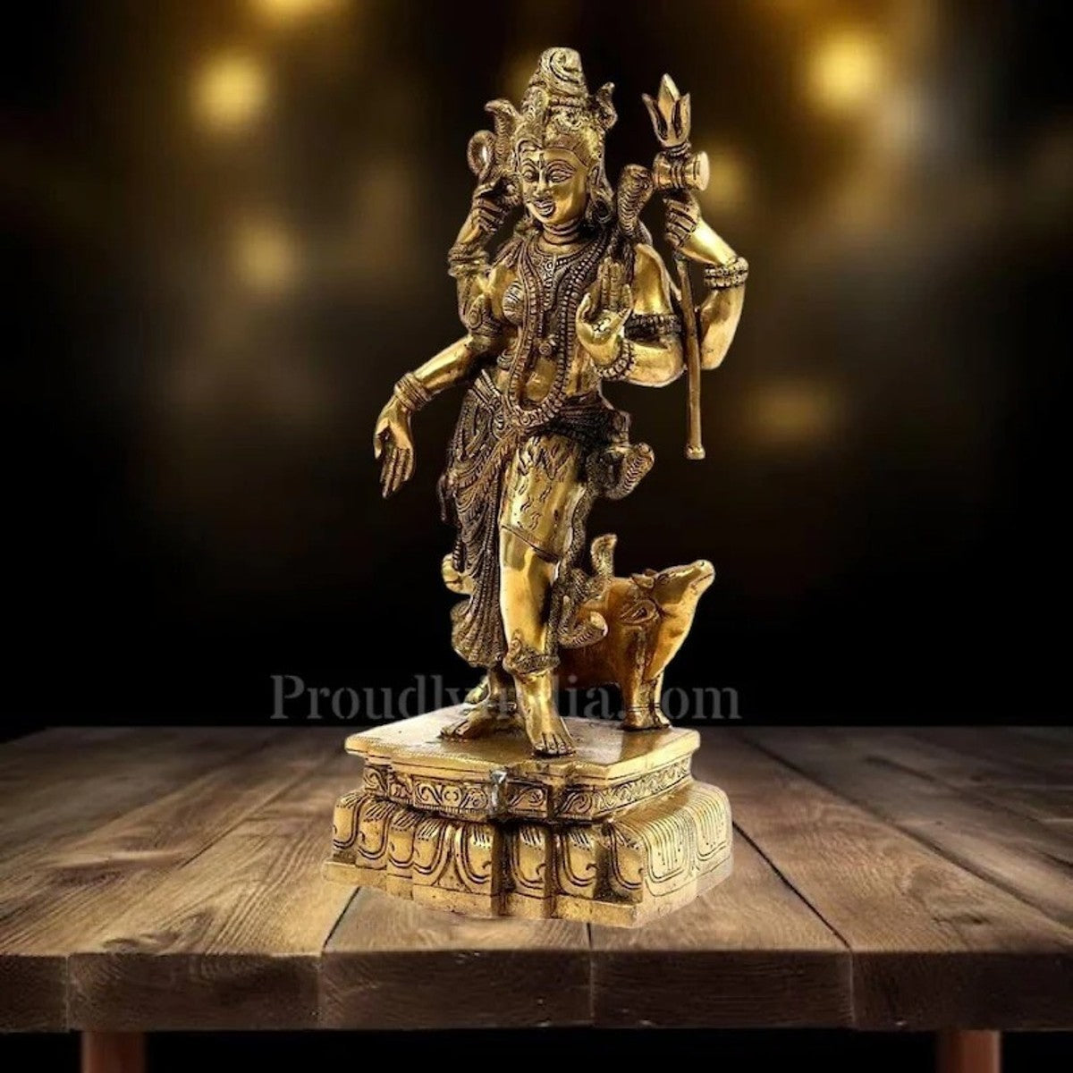 Buy 18-Inch Brass Lord Shiva Idol
