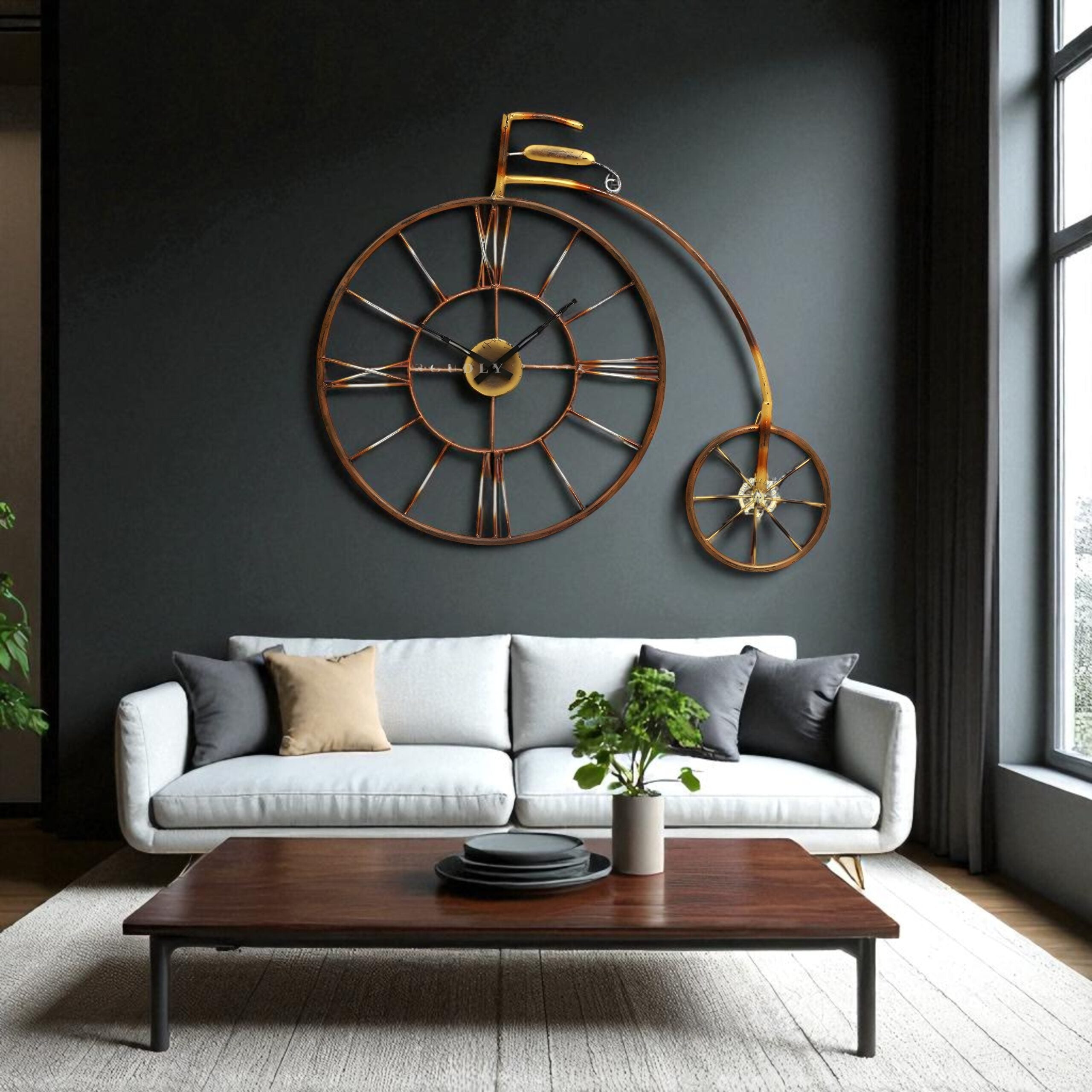 Timeless Ride – Vintage Bicycle Wall Art Clock