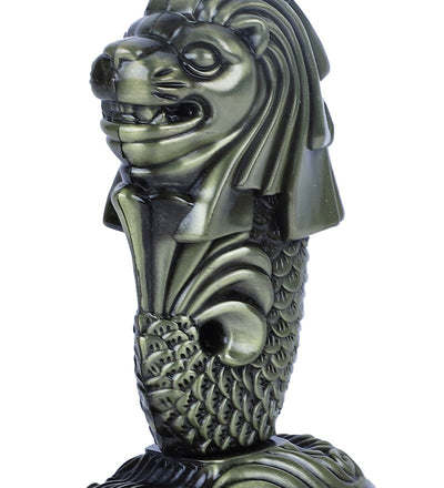 Lion Head Copper Metal Animal Figurine