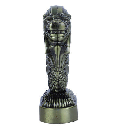 Lion Head Copper Metal Animal Figurine