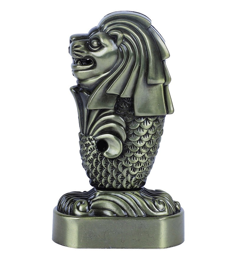 Lion Head Copper Metal Animal Figurine