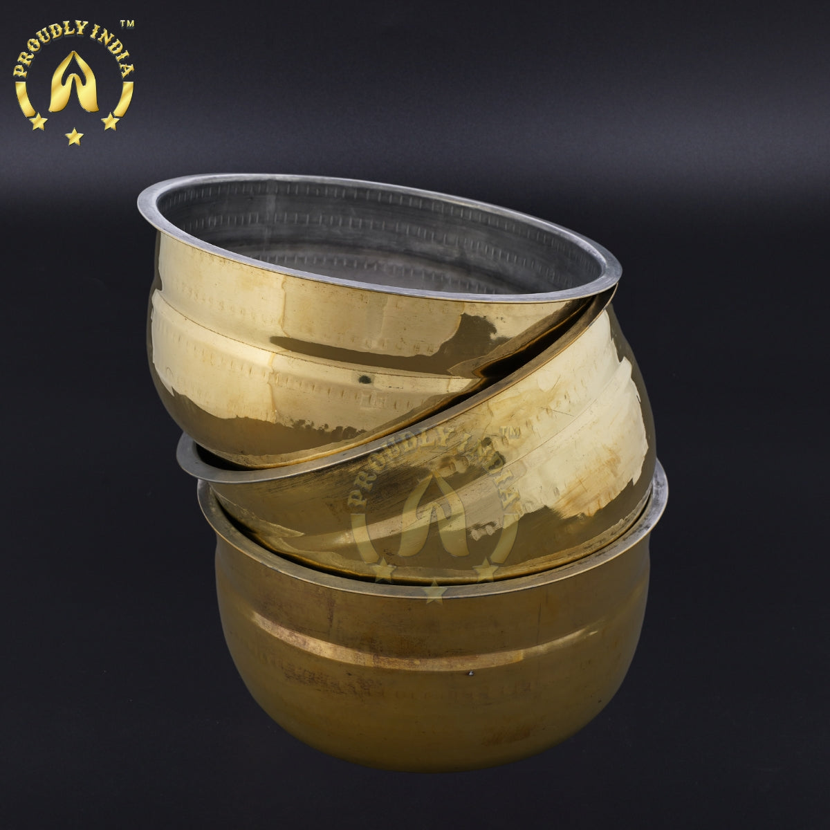 Set Of 3 Kumbakonam Vena Vessels