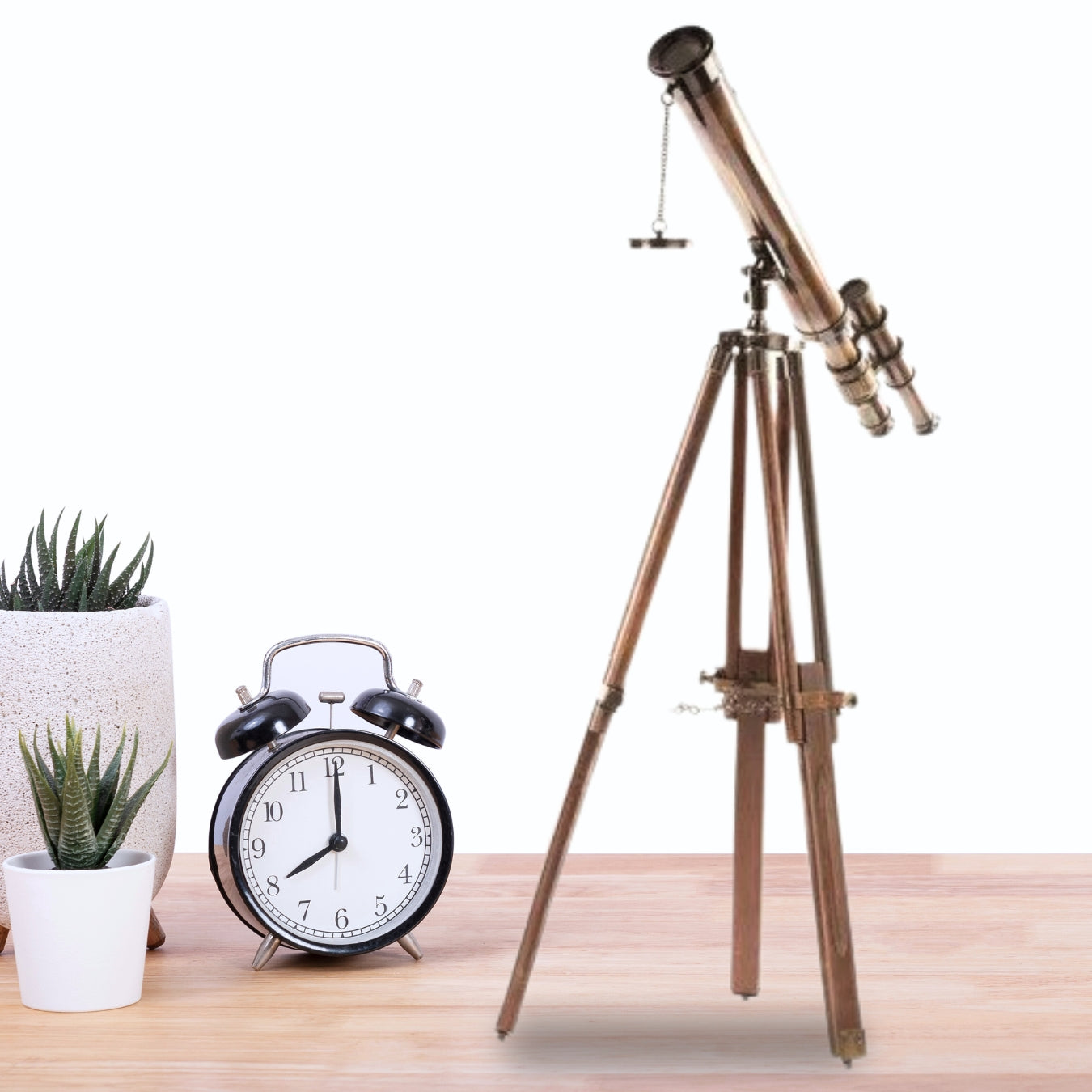 Multicolor Vintage Long Distance Lens Telescope With Tripod Stand