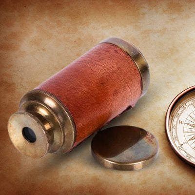 Pocket Telescope Leather Wrapped