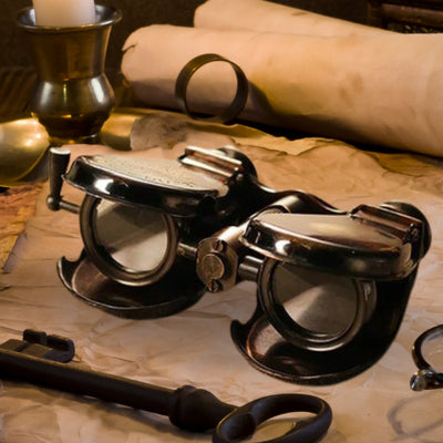 Foldable Brass Kelvin & Hughes Binocular London 1917