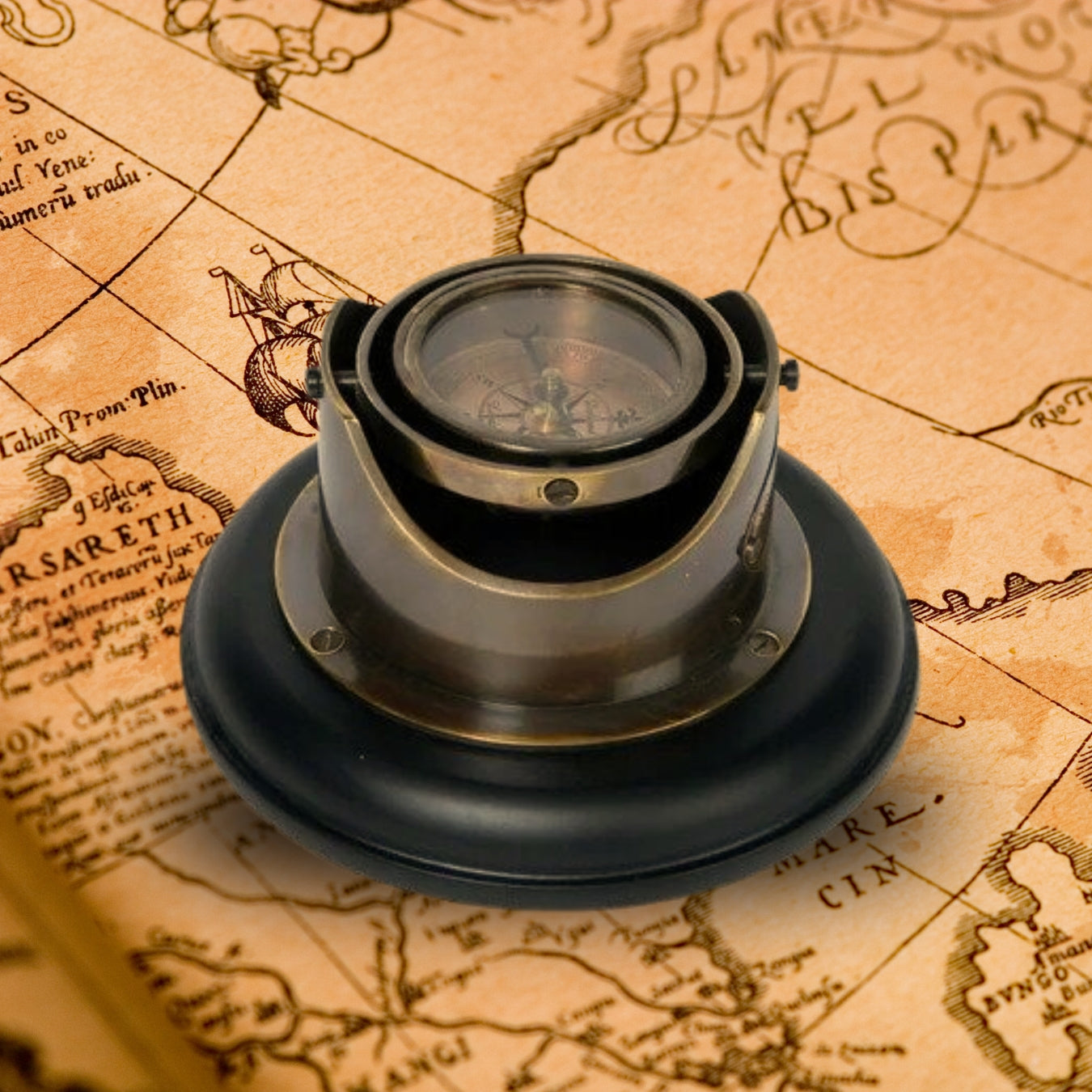 Brass Dolland London 1920 Nautical Compass
