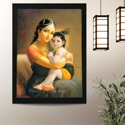 Lord Krishna and yashoda Religious Frame
