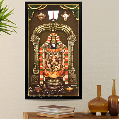 Tirupati Balaji and Lakshmi Religious Frame