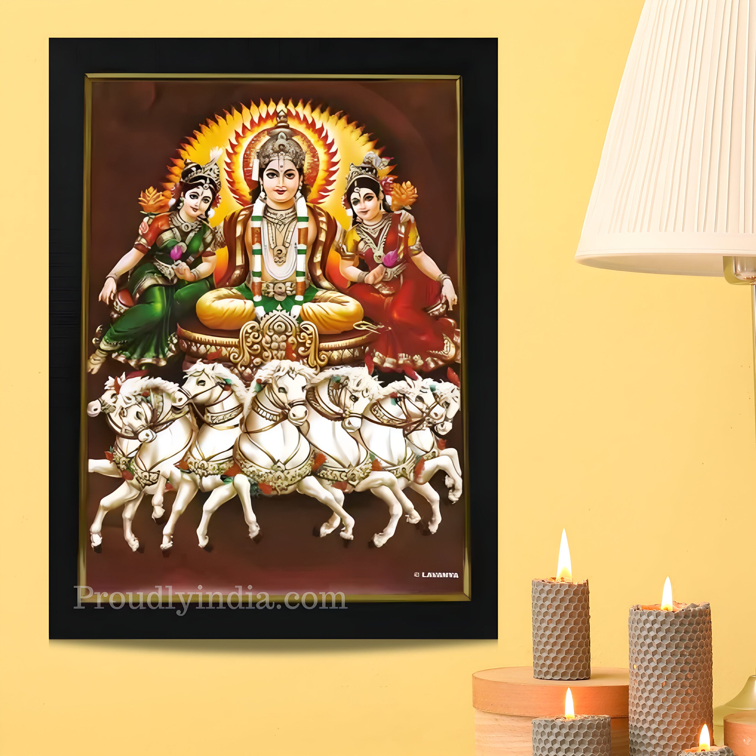 Lord Surya bhagavan Religious Frame
