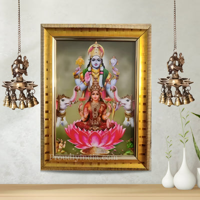 Vishnu Lakshmi Religious Frame
