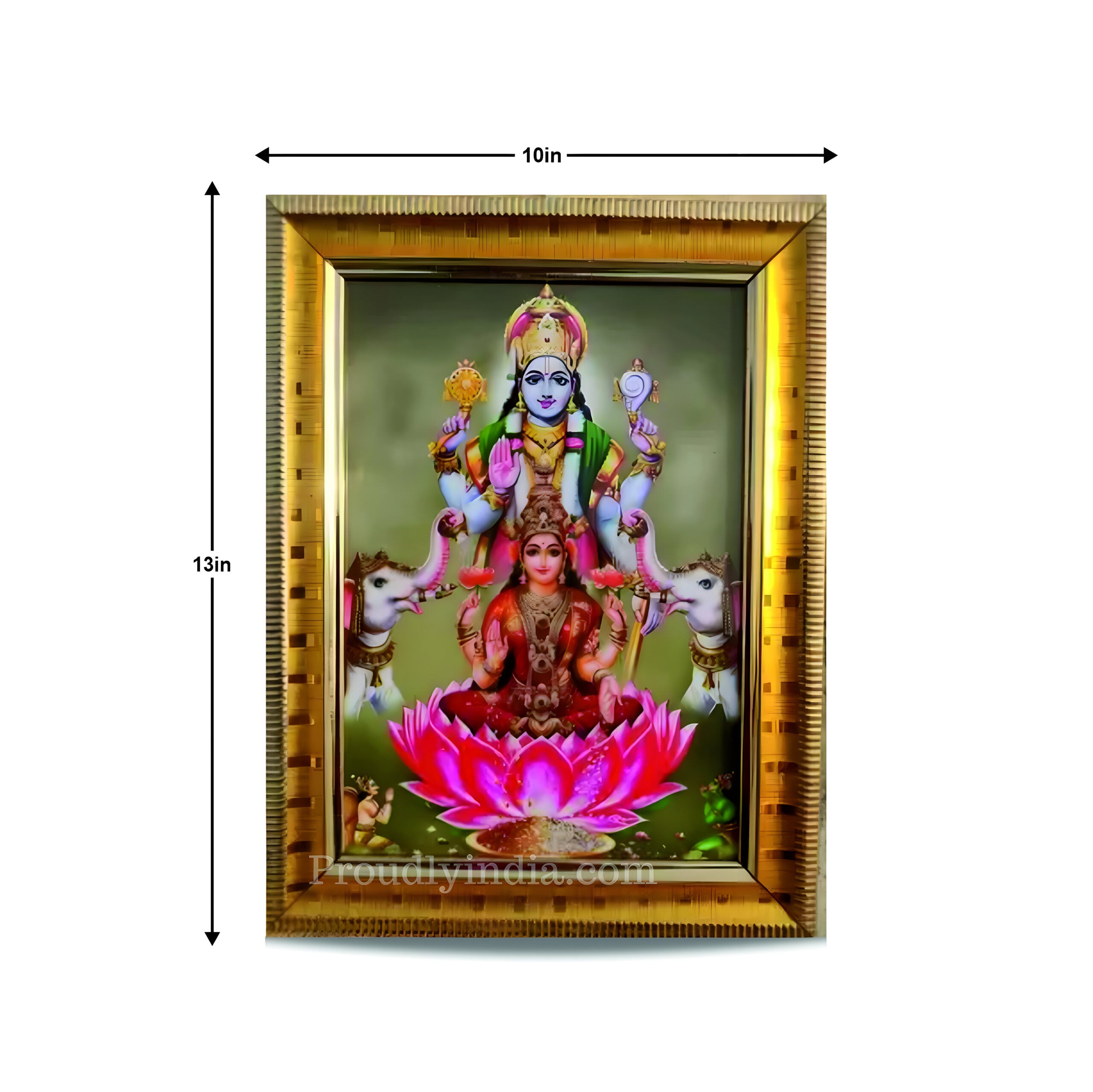 Vishnu Lakshmi Religious Frame