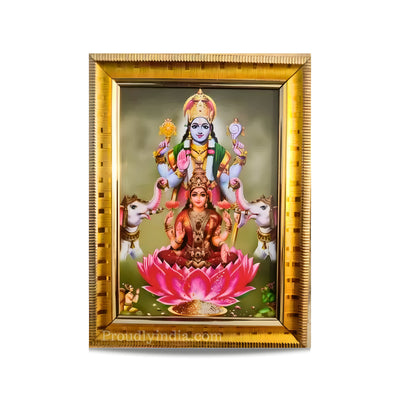Vishnu Lakshmi God Religious Frame