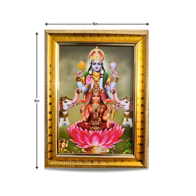 Vishnu Lakshmi God Religious Frame