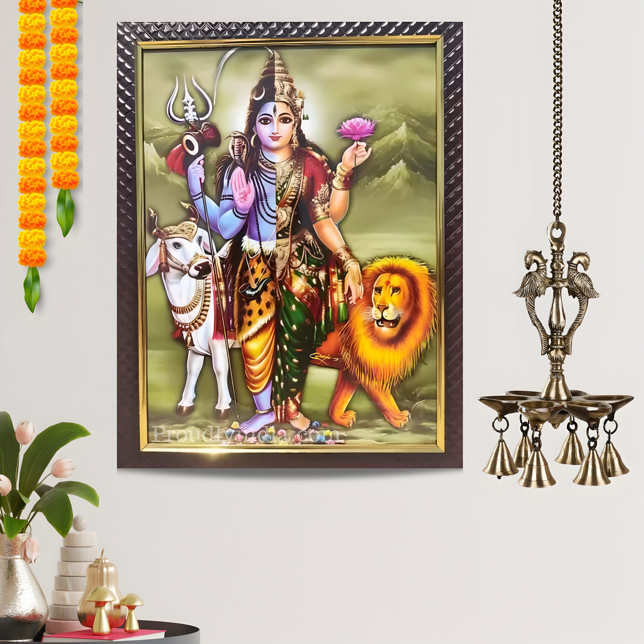 Ardhanareeshwar Photo Religious Frame