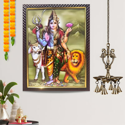 Ardhanareeshwar Photo Religious Frame