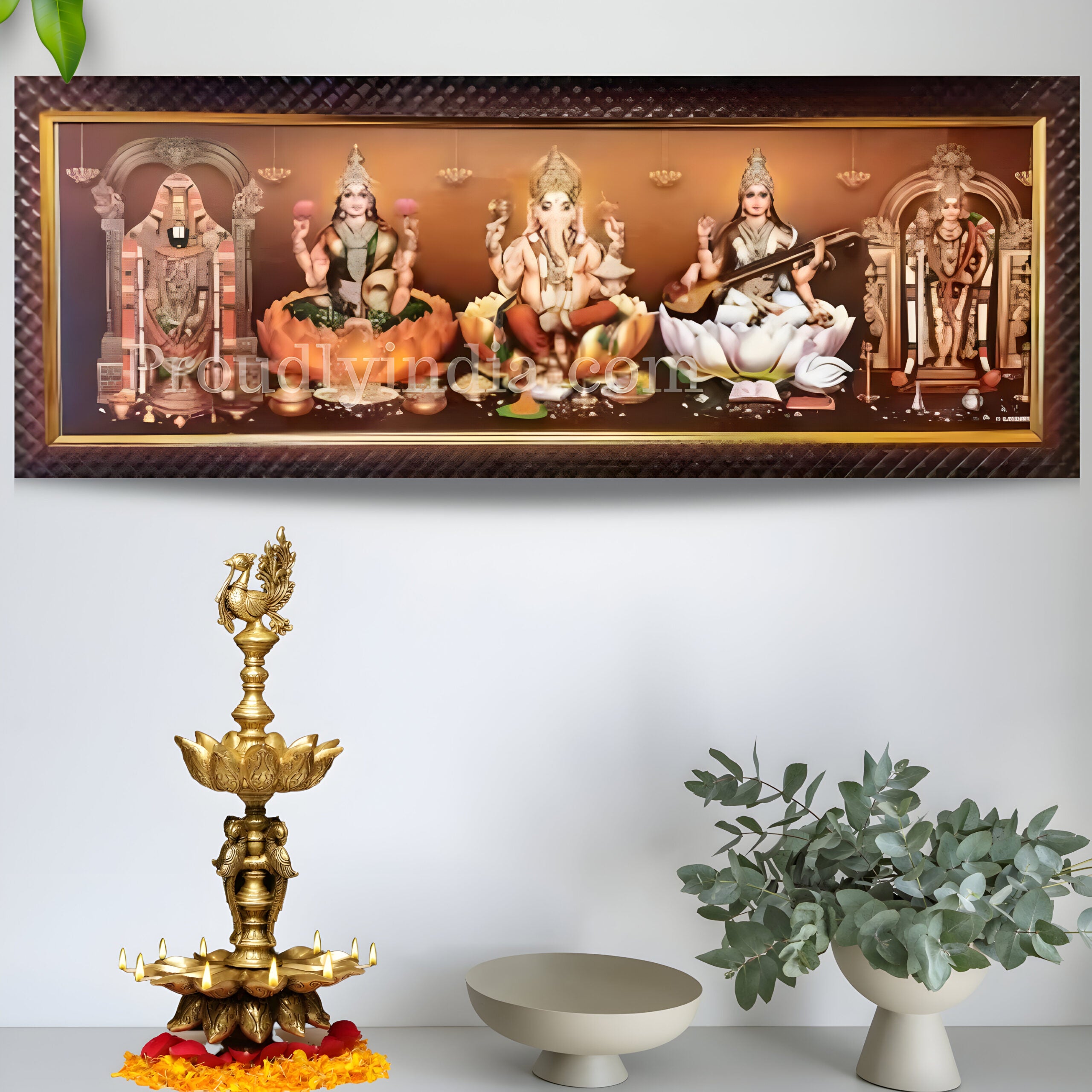 5 god and goddess in a photo frame Religious Frame