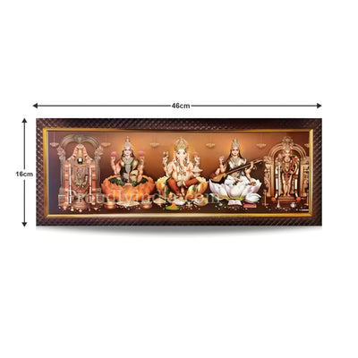 5 god and goddess in a photo frame Religious Frame