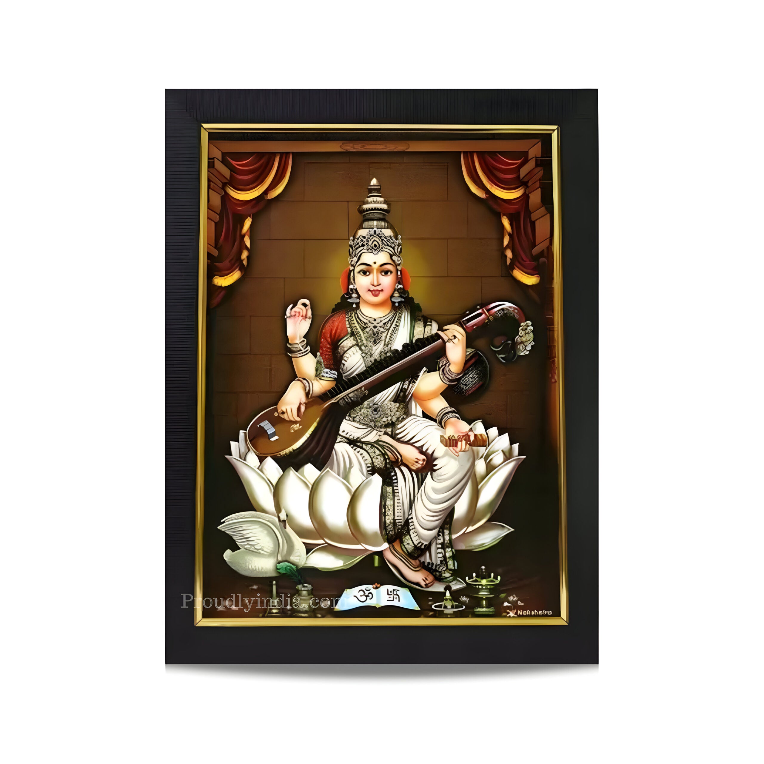 Saraswati Mata Religious Frame