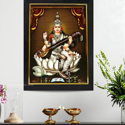 Saraswati Mata Religious Frame