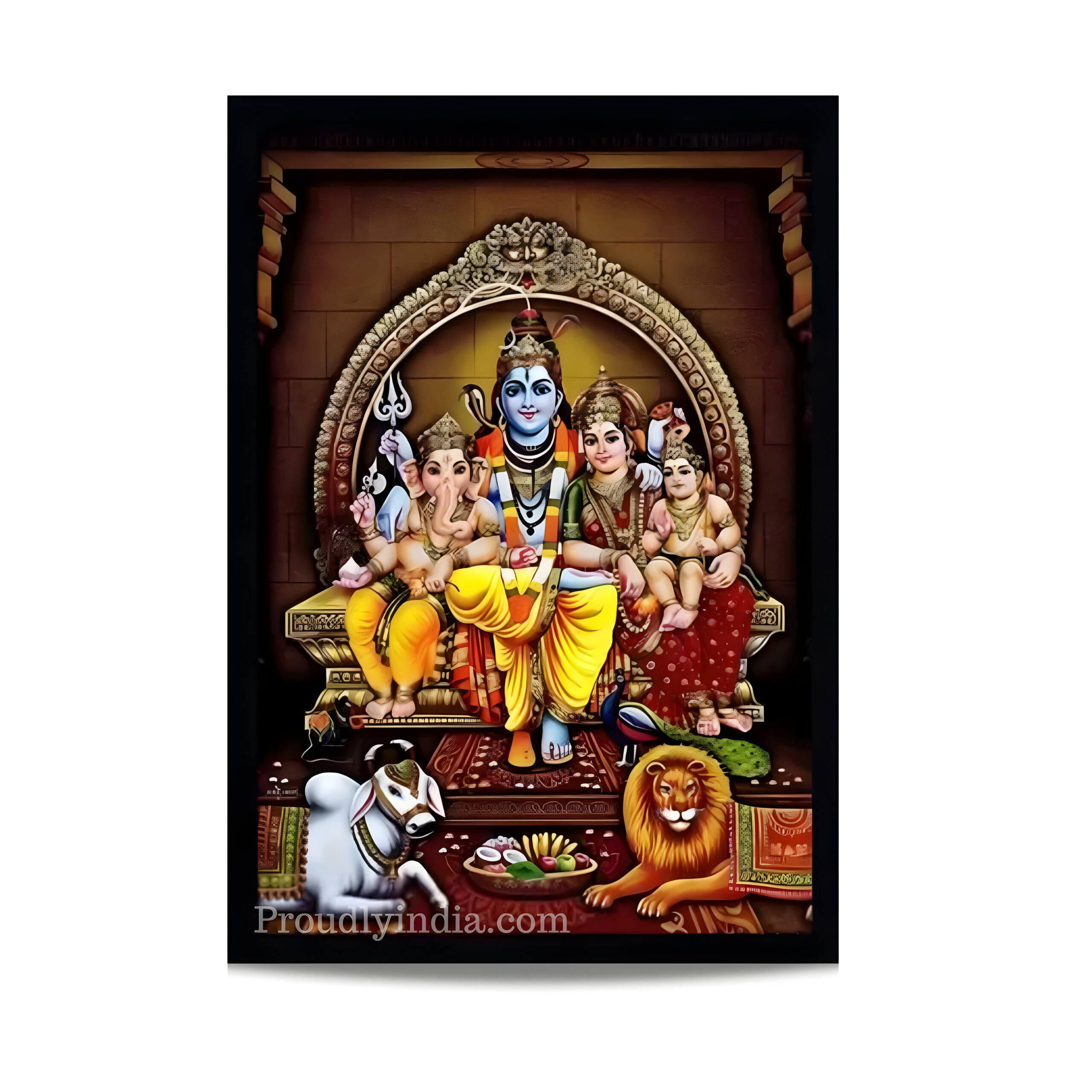 Shiva family Religious Photo Frame