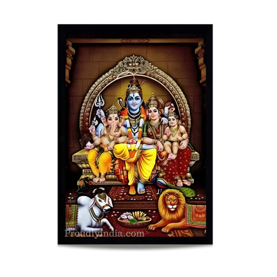 Shiva family Religious Photo Frame