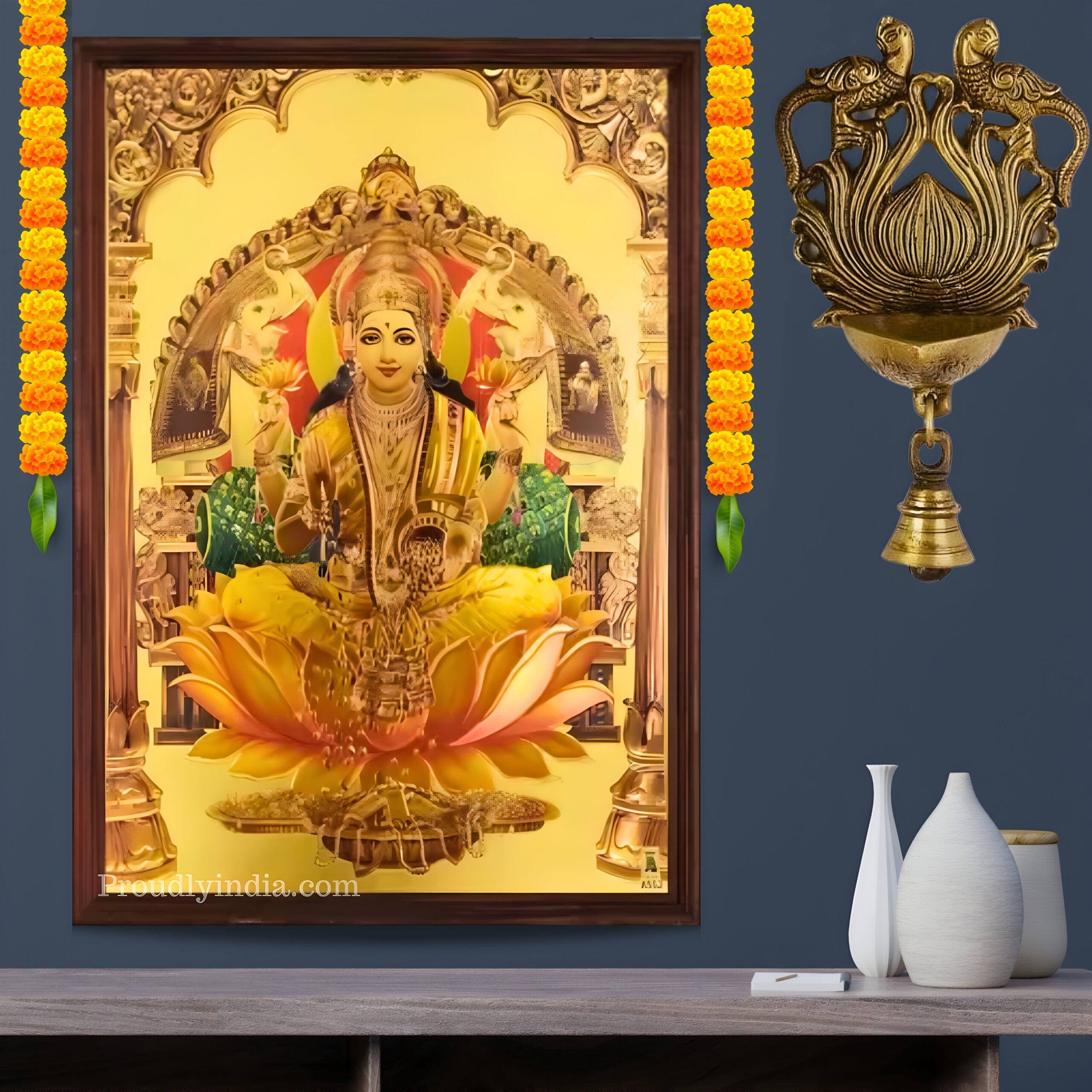 Lakshmi Idol Religious Frame