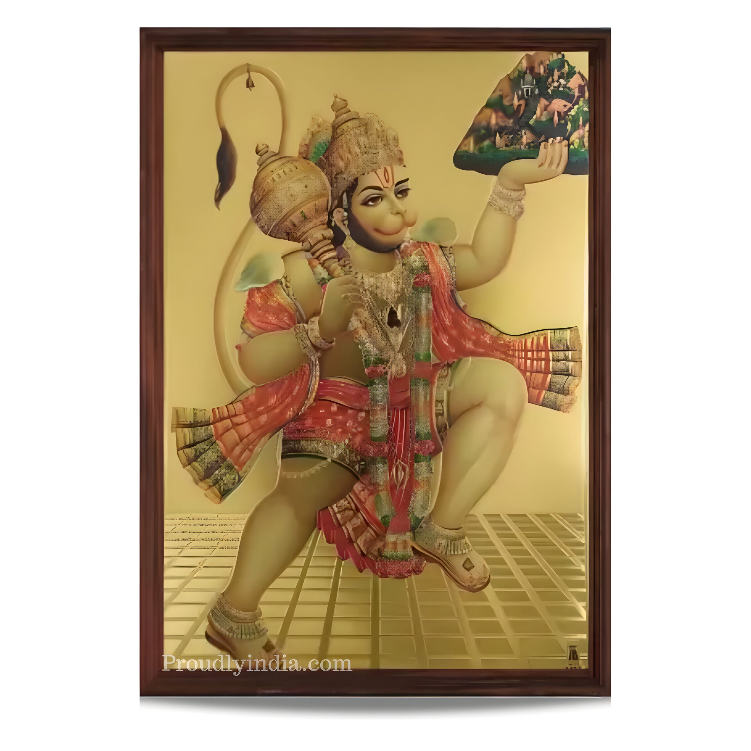 Hanuman Idol Religious Frame