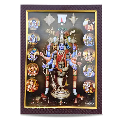 Vishnu Dashavatar Idol Religious Frame
